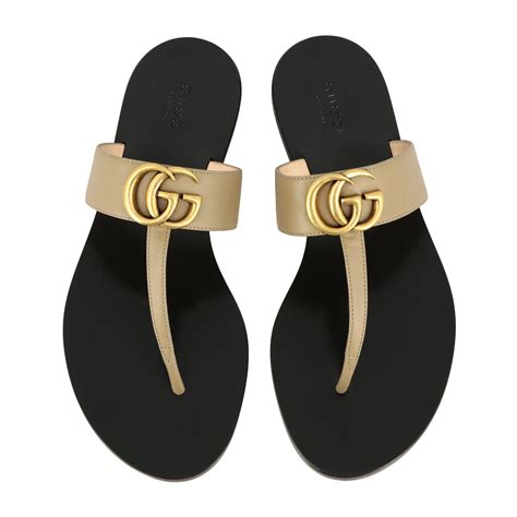 gucci flat sandals price|Gucci classic sandals sale.